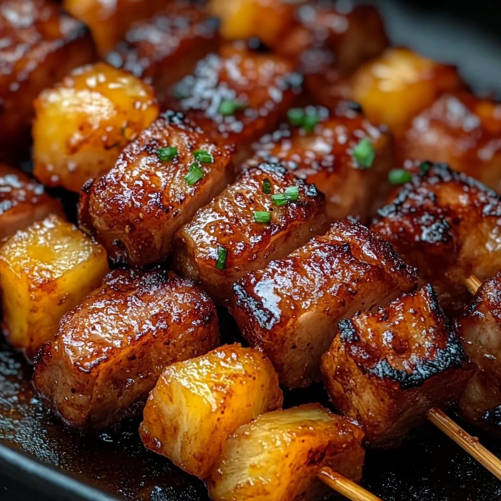 Ananas-BBQ-Schweinefleisch-Spieße: Ein Unglaubliches Ultimatives Rezept für 5 Sterne