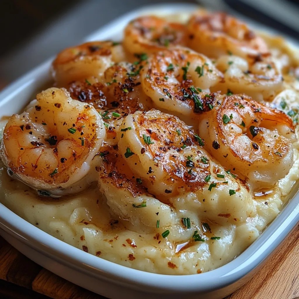 Cremige Knoblauchgarnelen über Kartoffelpüree: Ein Unglaubliches Ultimatives Rezept