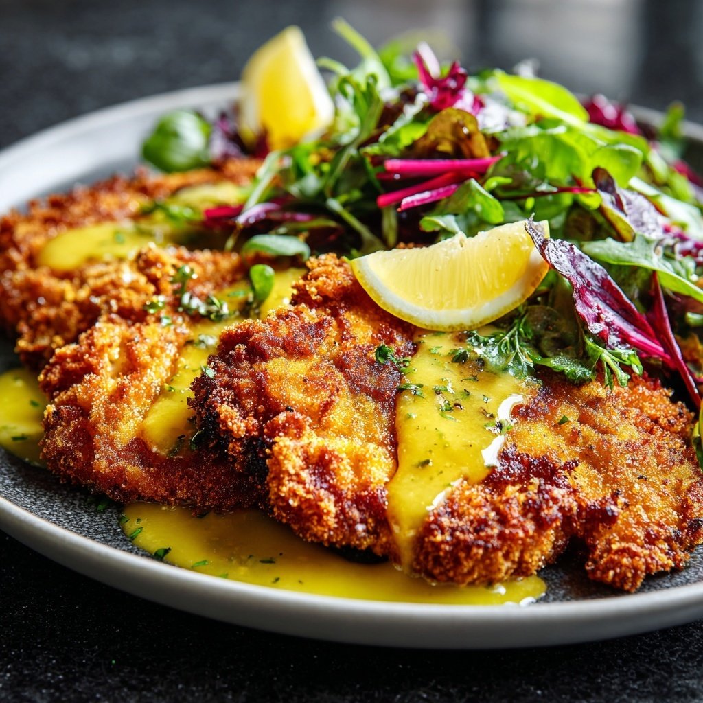 Wiener Schnitzel Feldsalat Komplett