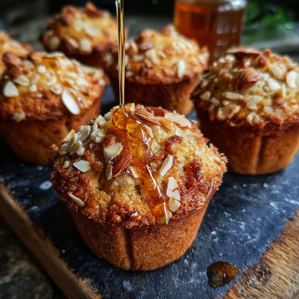 Nussiger Honig Mandel Muffins