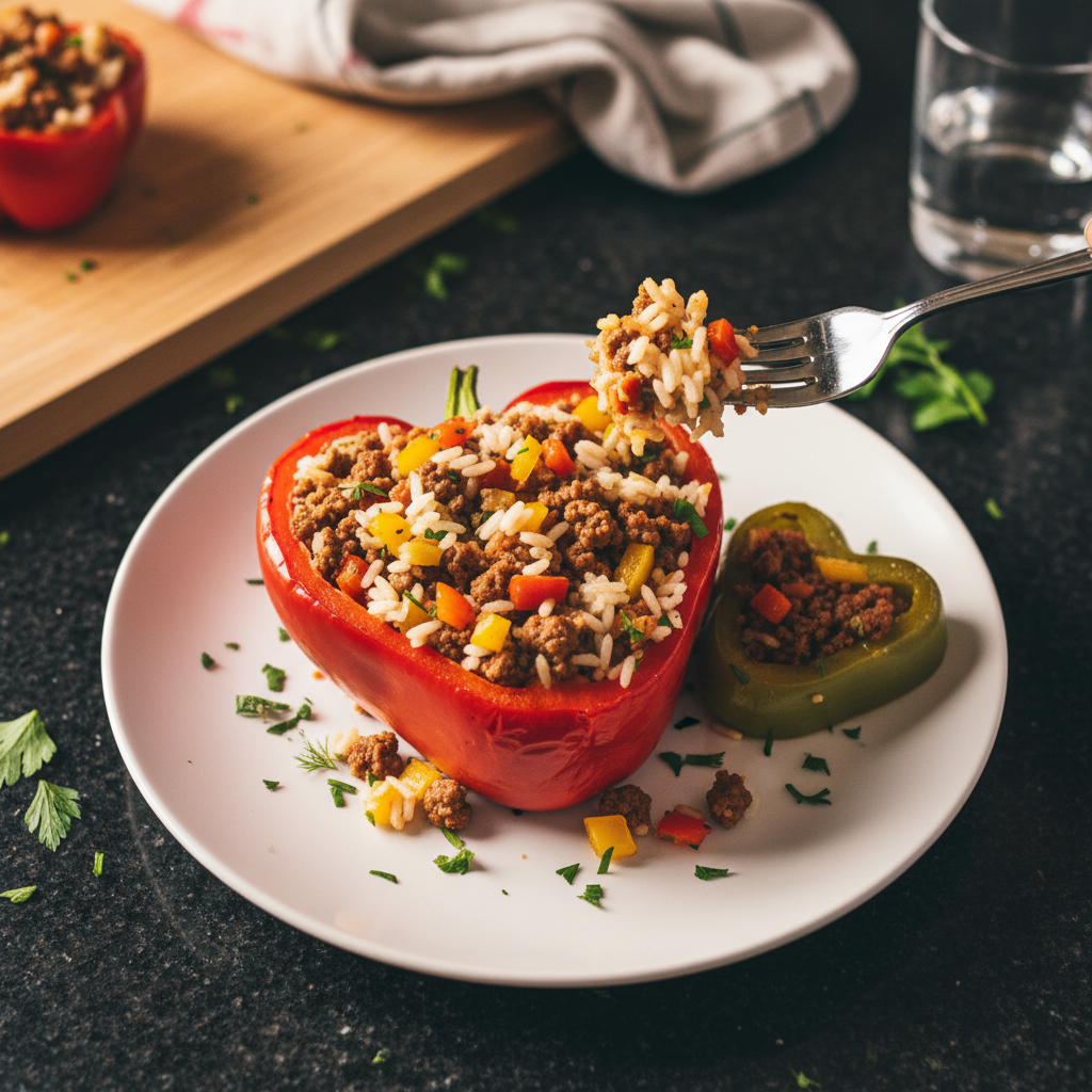 Valentinstags Gefüllte Paprika