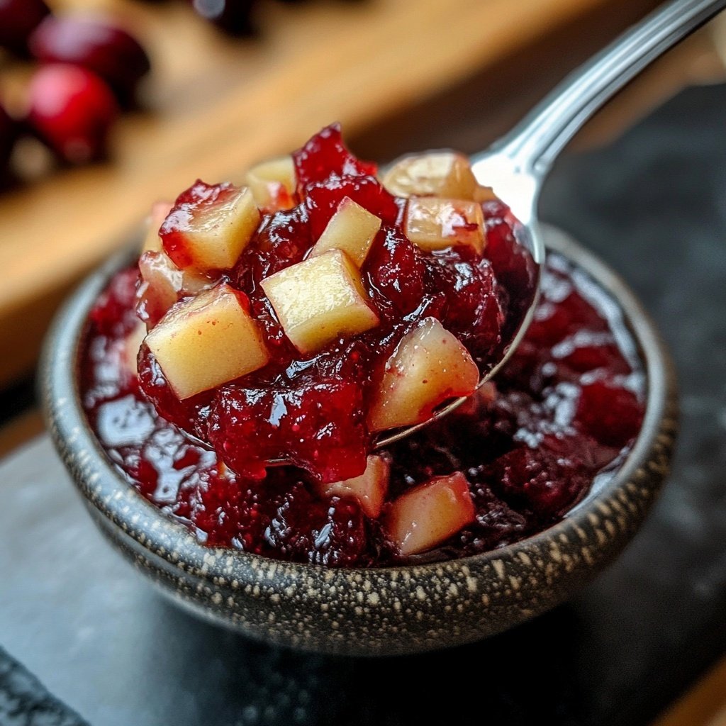 Cranberry-Apfel-Chutney für Käse und Braten