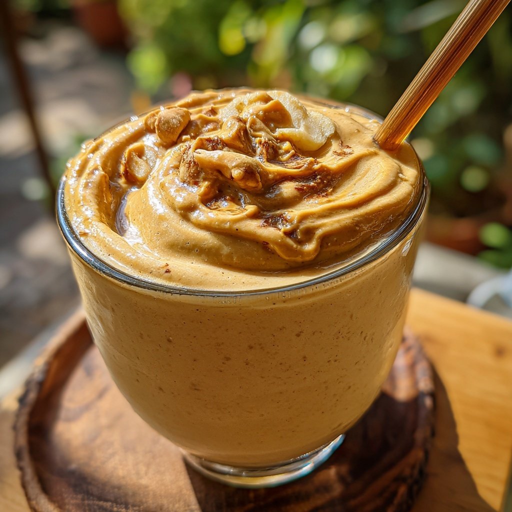 Bananen Erdnussbutter Smoothie