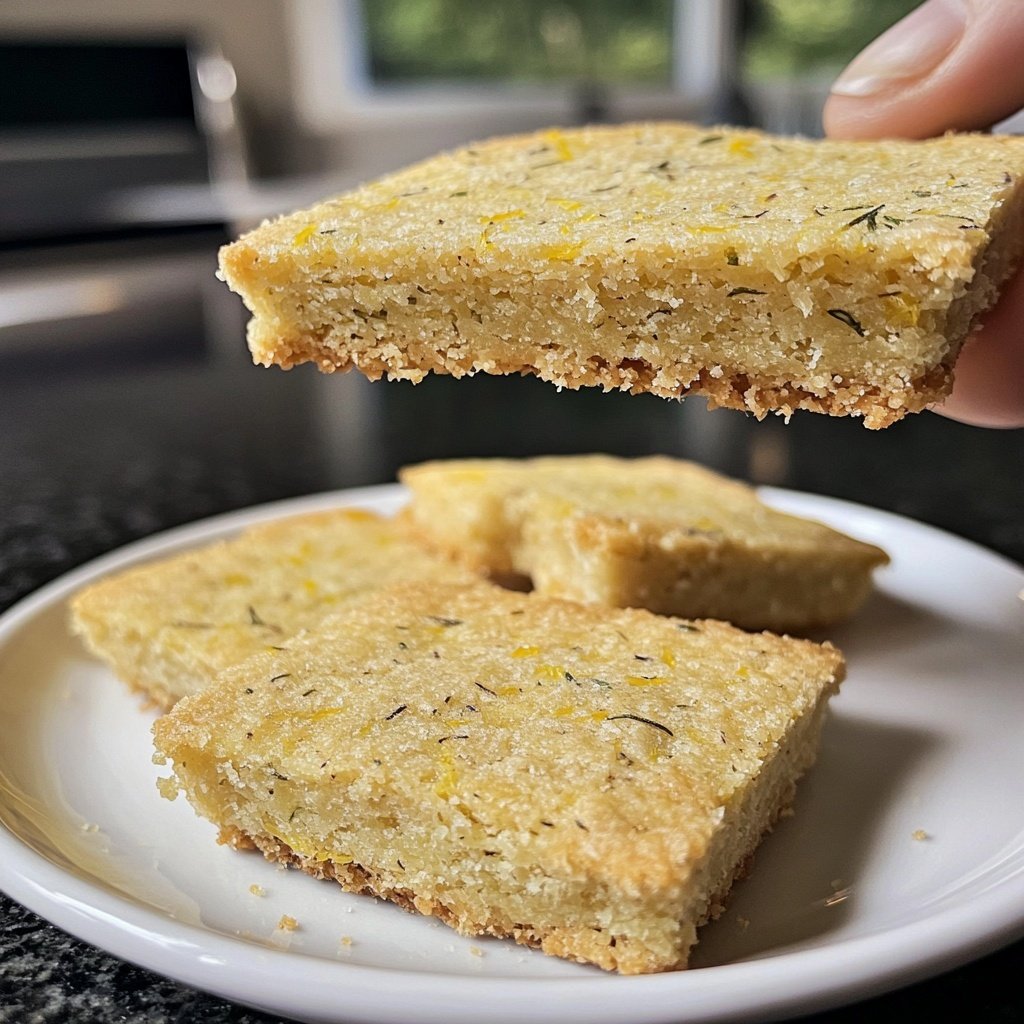 Meyer Zitronen Rosmarin Shortbread