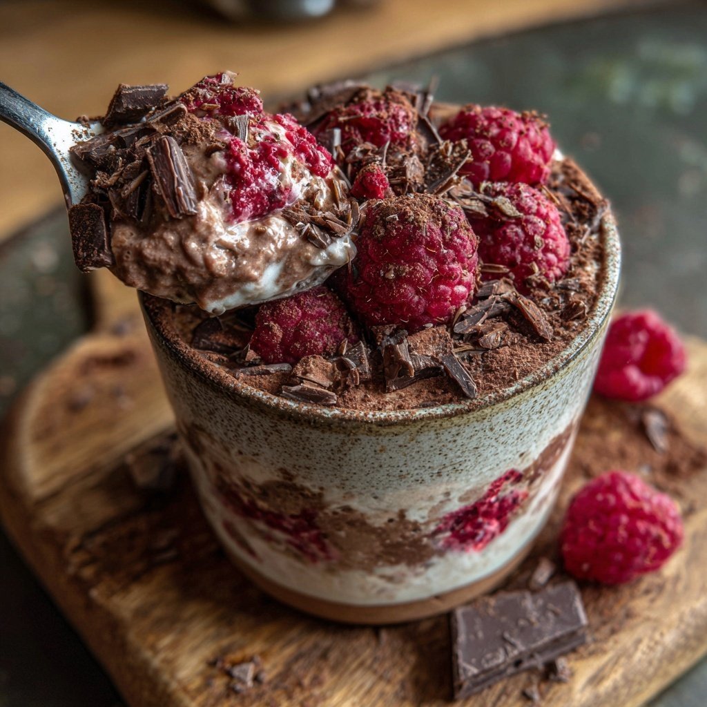 Schoko-Himbeer-Overnight-Oats