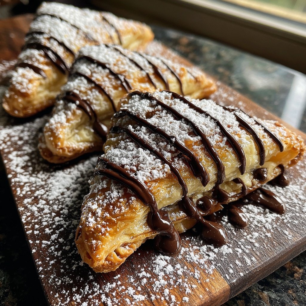 Tannenbäume aus Blätterteig