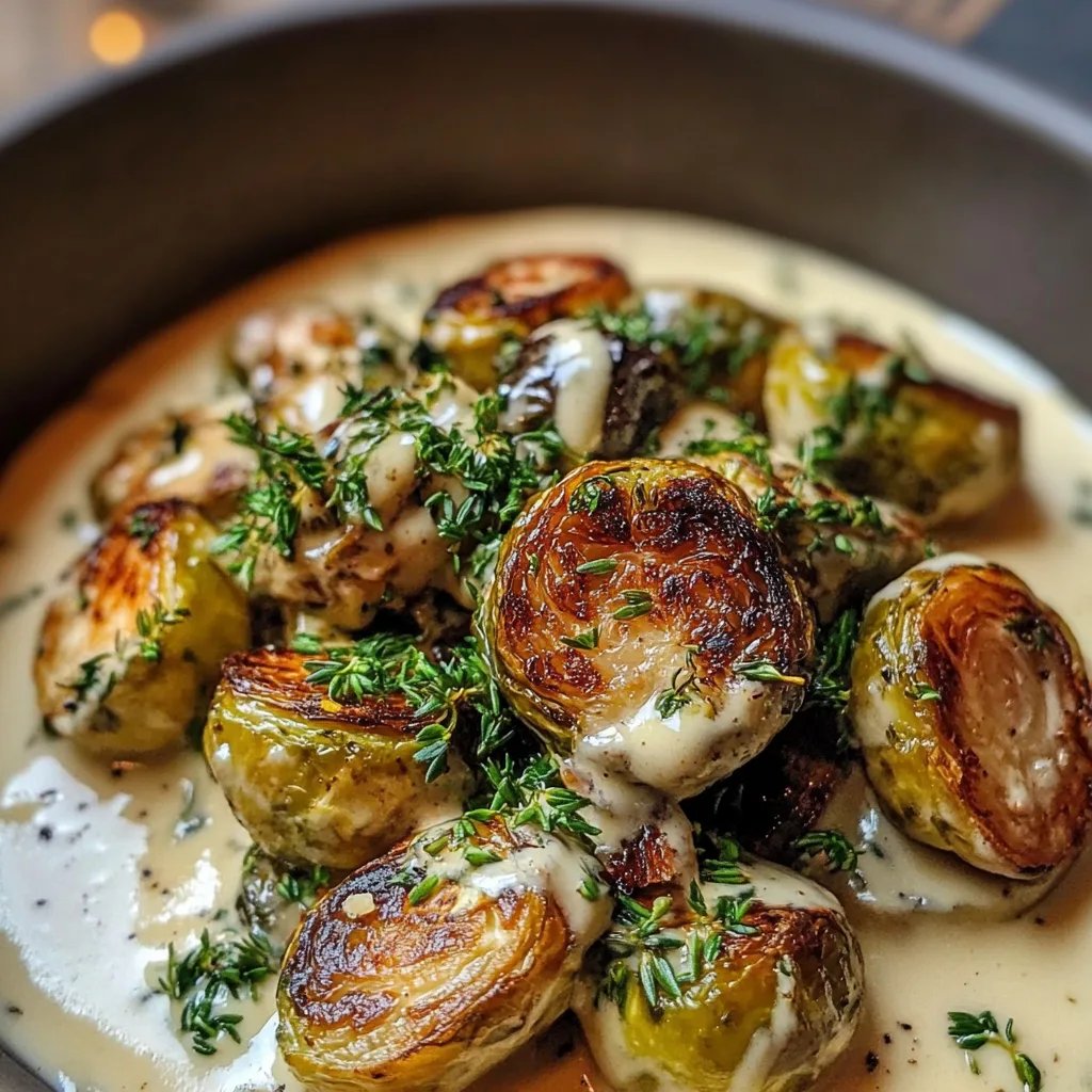 Cremiger Winter-Rosenkohl