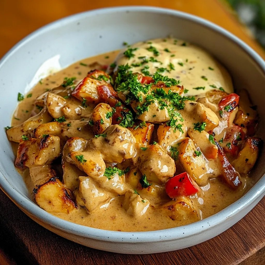 Einfaches Hähnchen-Gyros in cremiger Sauerrahmsauce: Ein Unglaubliches Ultimatives Rezept