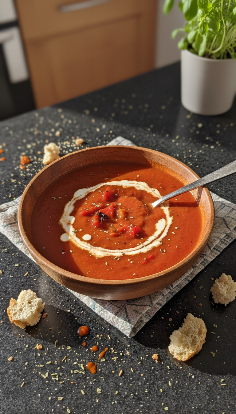 Geröstete Paprika Suppe
