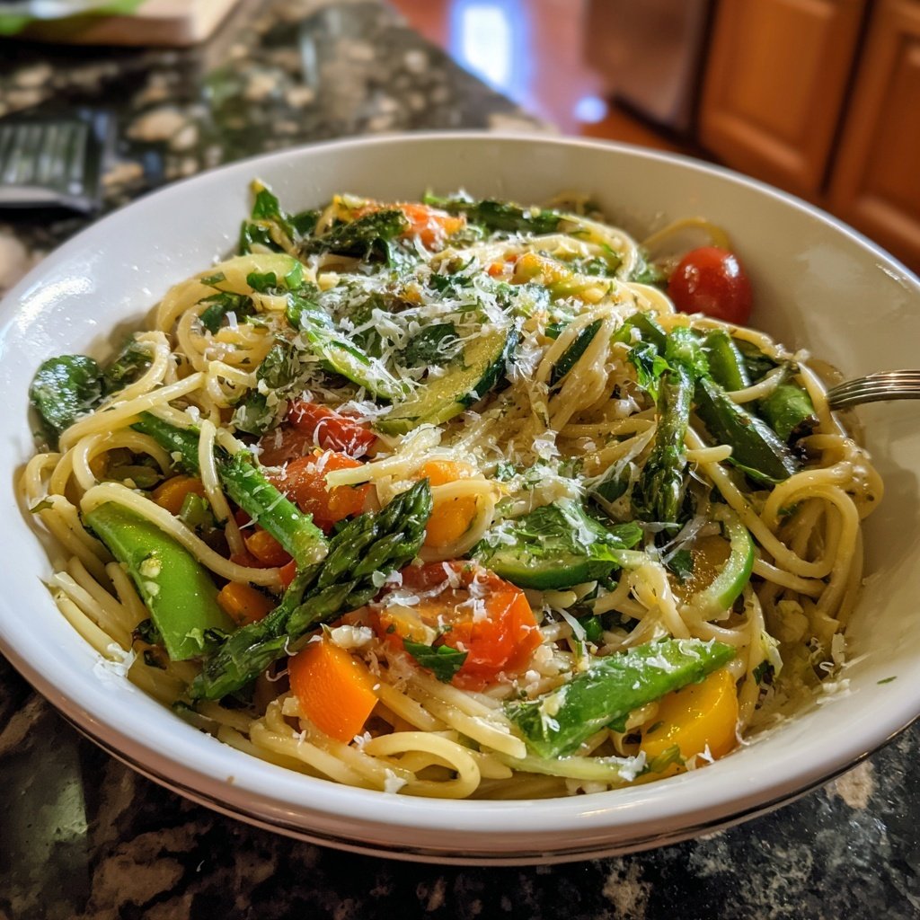 Frühlingsgemüse Pasta Primavera