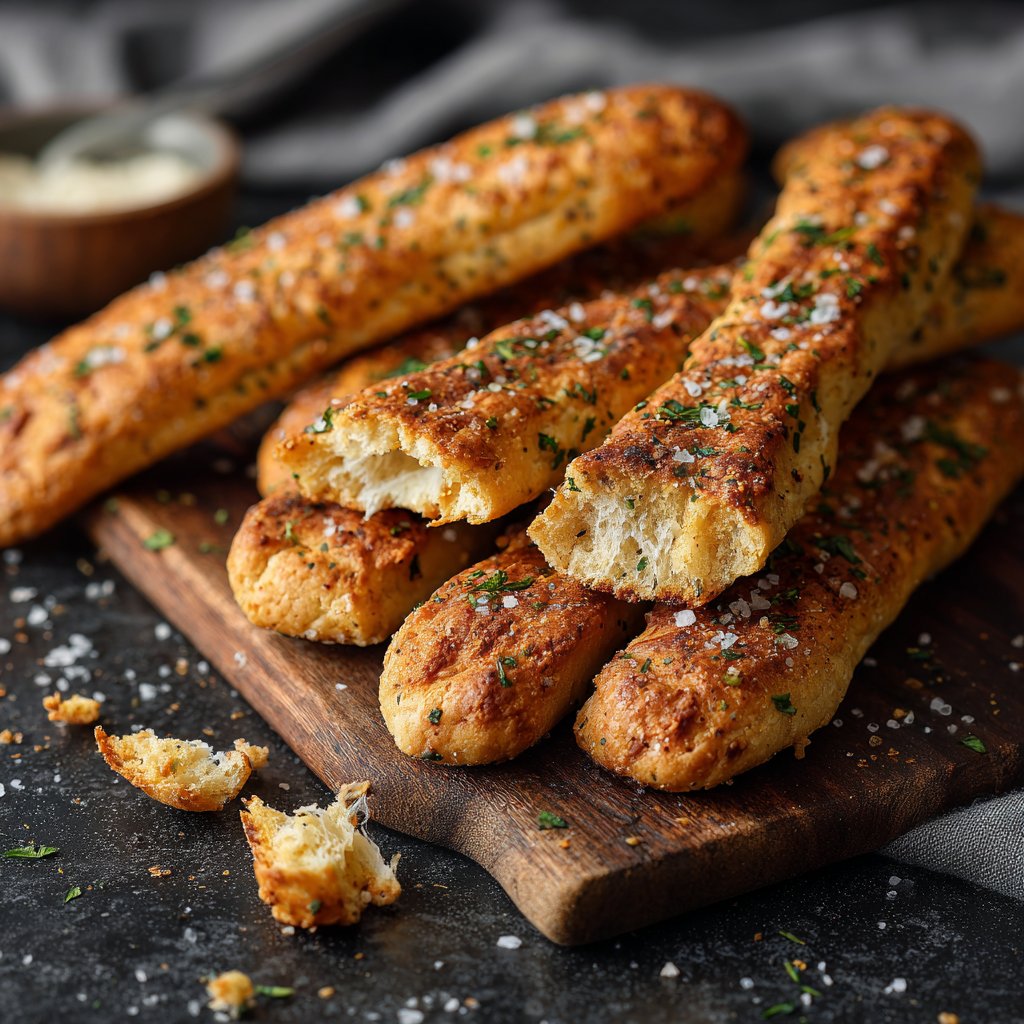 3 Zutaten Quark Brotstangen