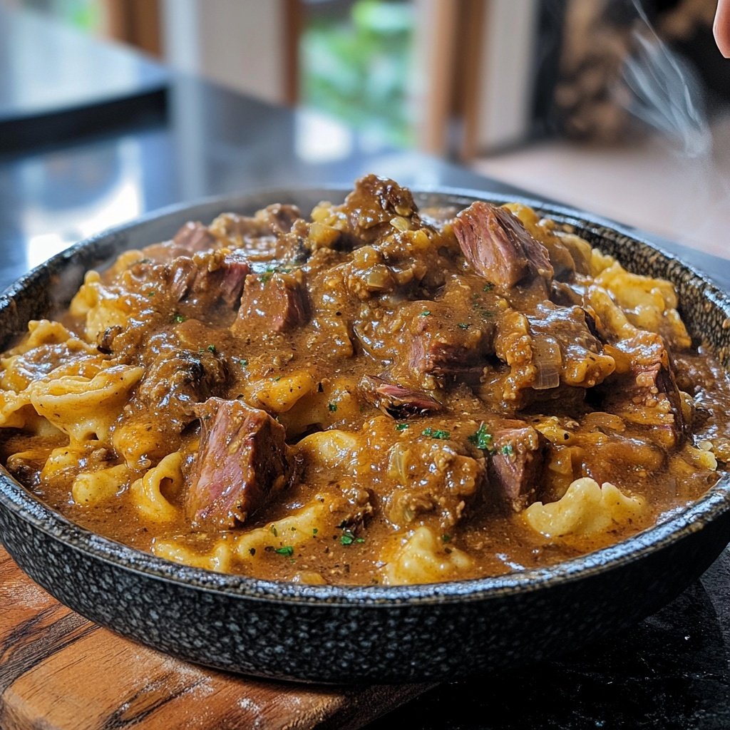 Wildschweinragout mit Spätzle