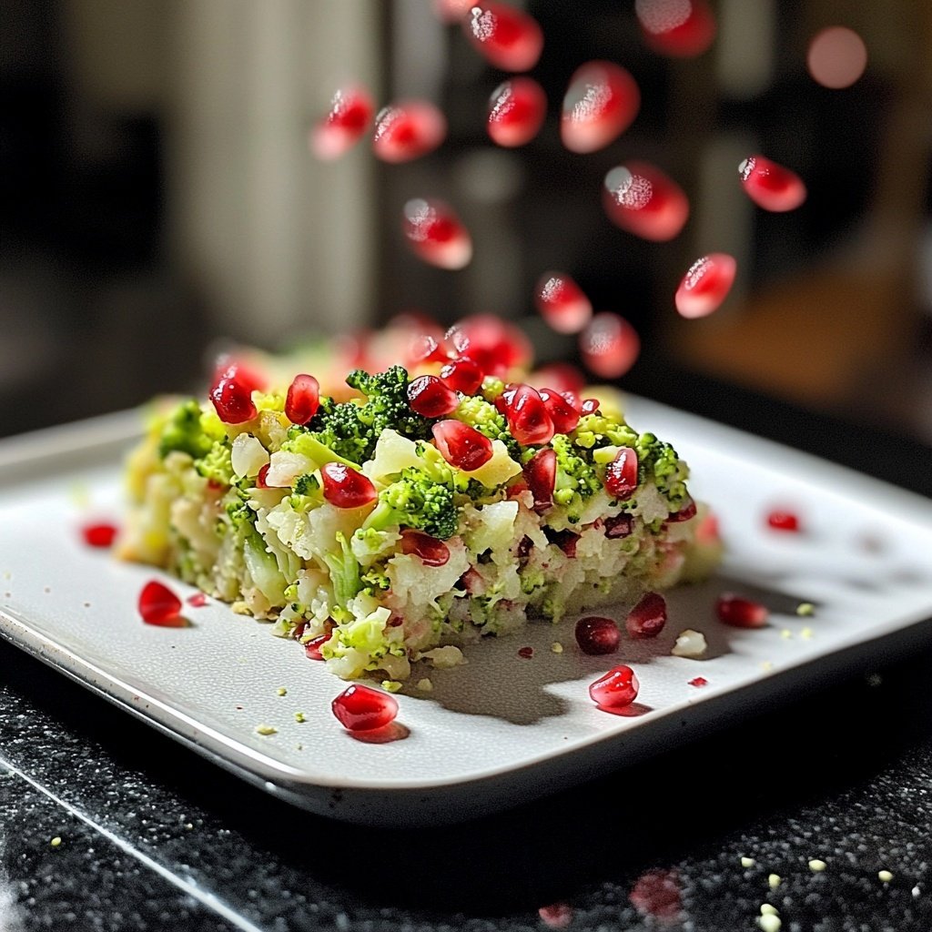 Brokkoli-Tatar mit Granatapfel Rezept