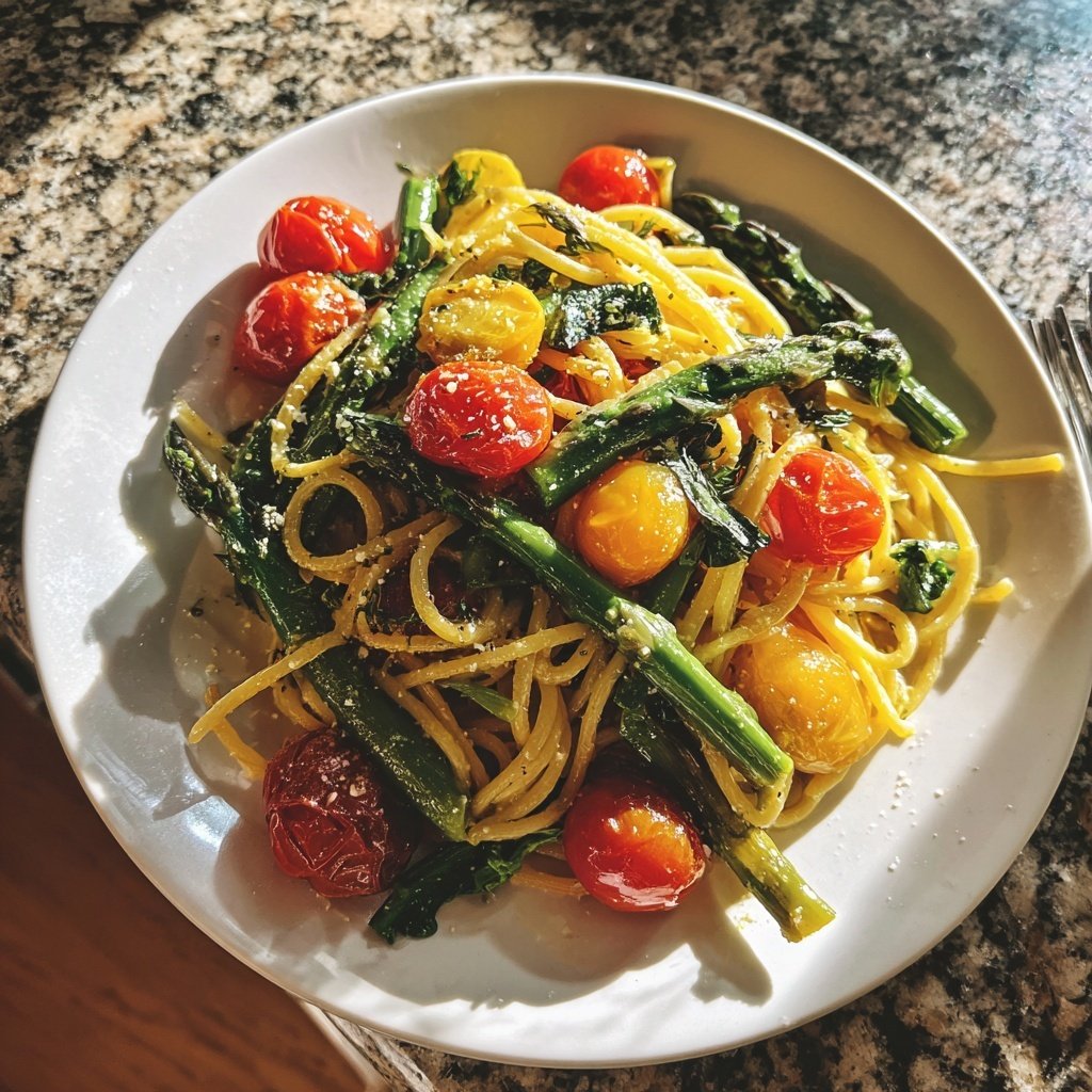 Frühlingsgemüse California Pasta