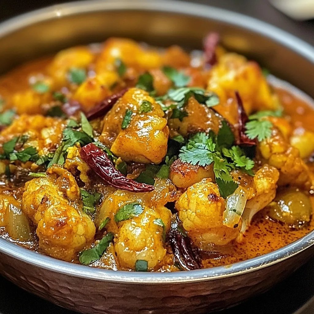 Gebratener Blumenkohl mit Honig-Curry