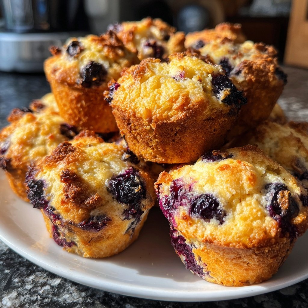 Meyer Zitronen Blaubeer Muffins
