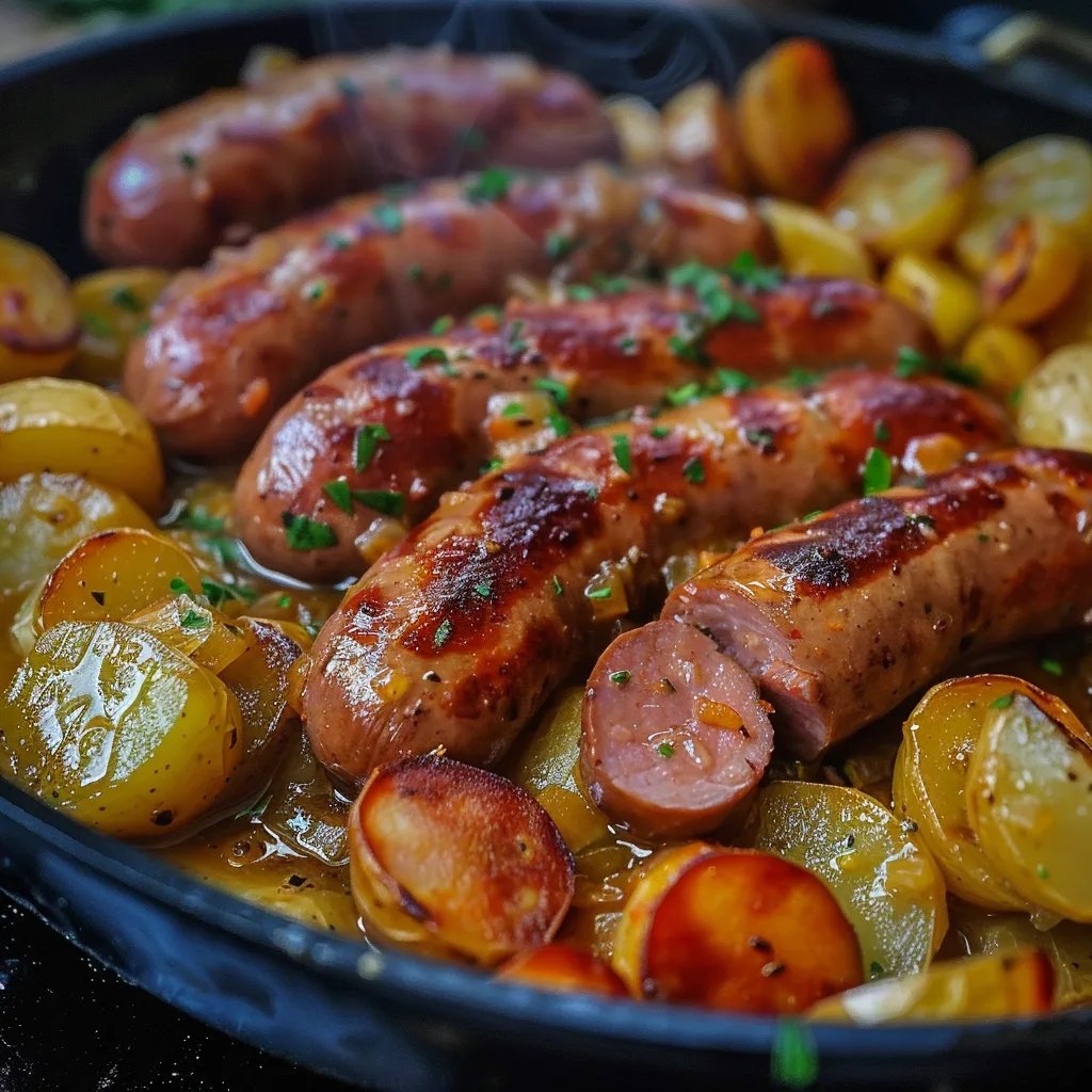 Würziger Kartoffel-Wurst-Eintopf