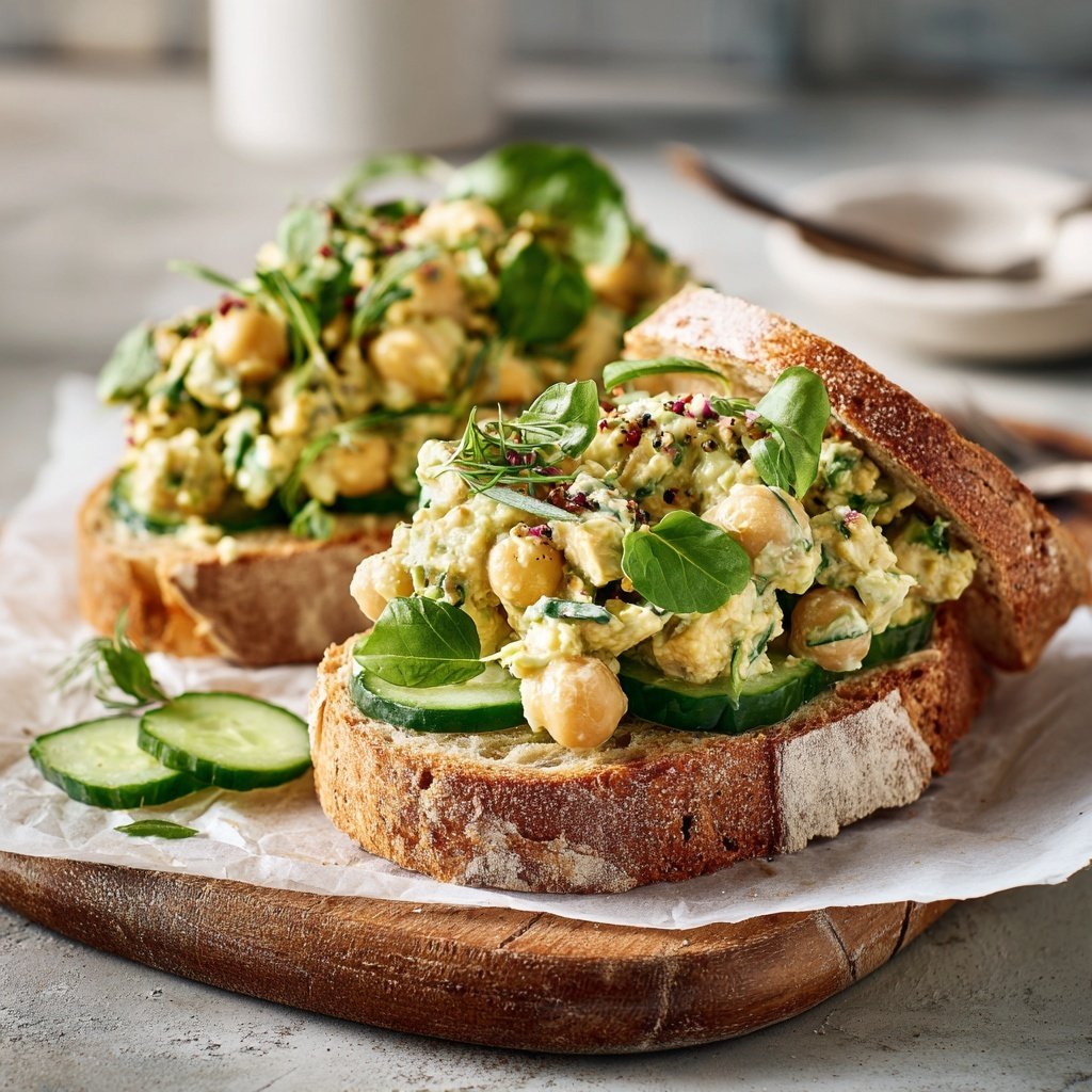 Kichererbsen Salat Sandwiches