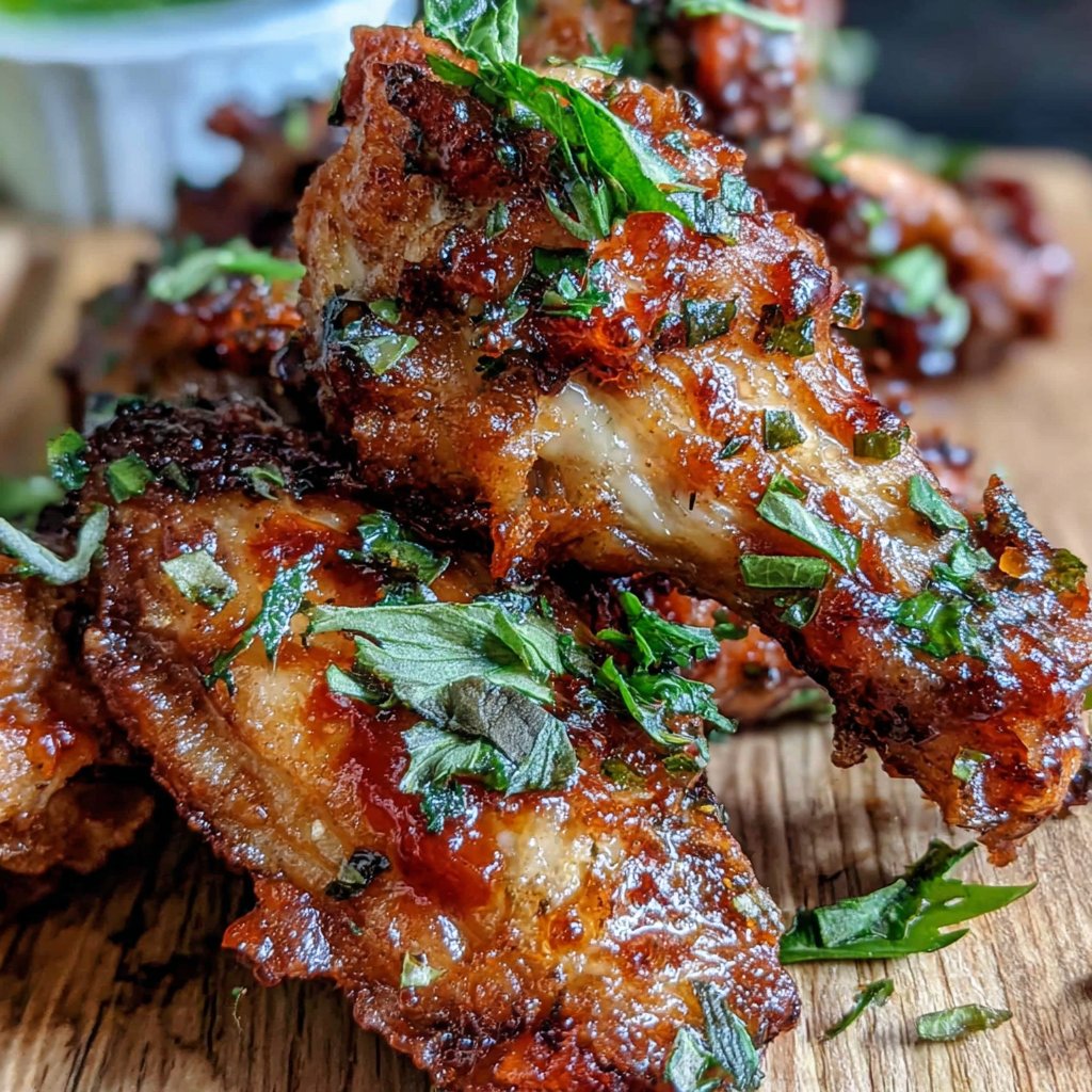 Knusprig gebackene Hähnchenflügel