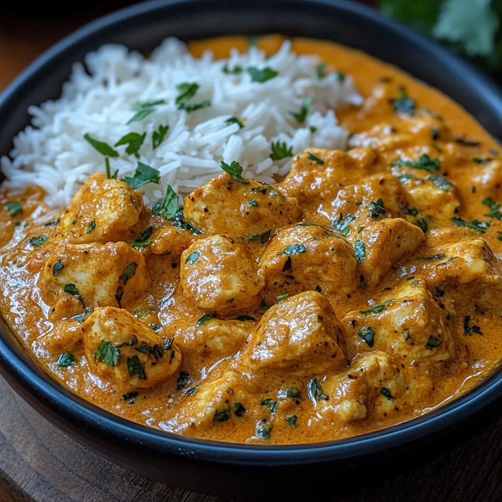 Einfaches hausgemachtes Hühner-Korma mit Fladenbrot: Ein unglaubliches, ultimativen Rezept für 4 Personen