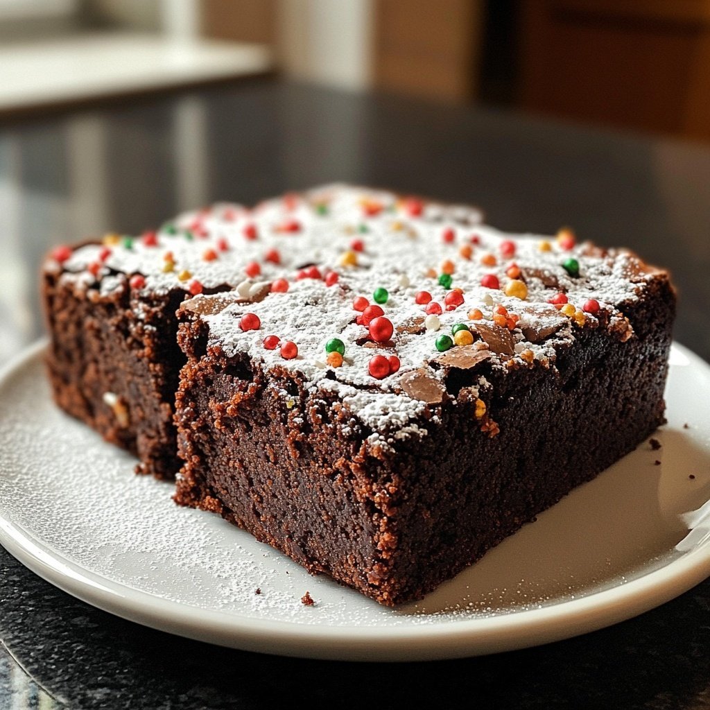 Weihnachtliche Brownies mit Lebkuchengewürz