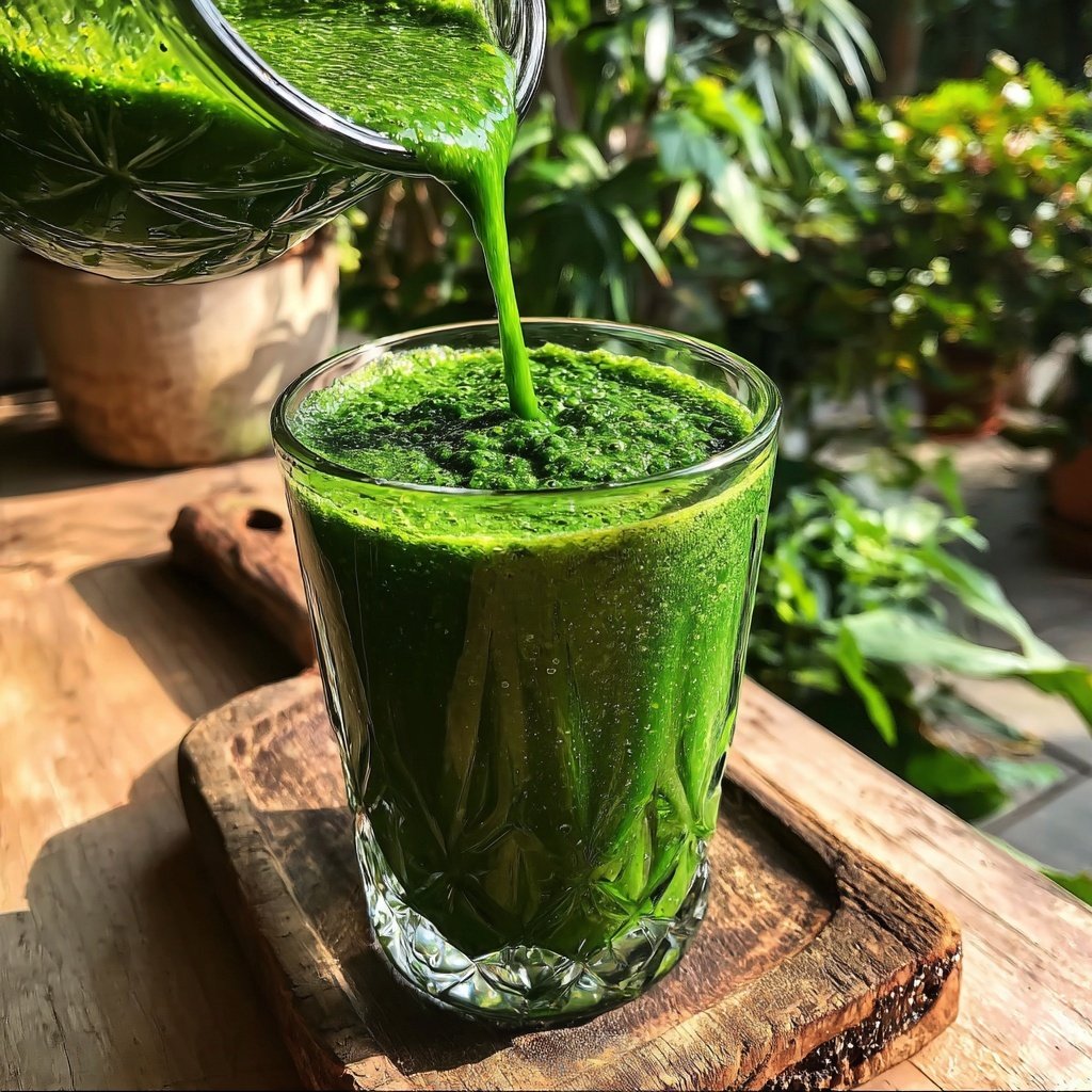 Hohes Protein Grüner Smoothie