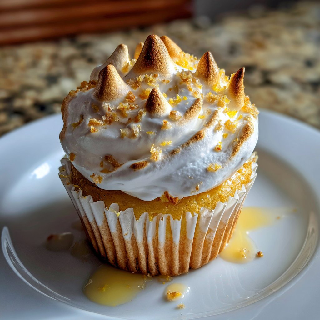 Luxuriöse Zitronen-Baiser-Cupcakes