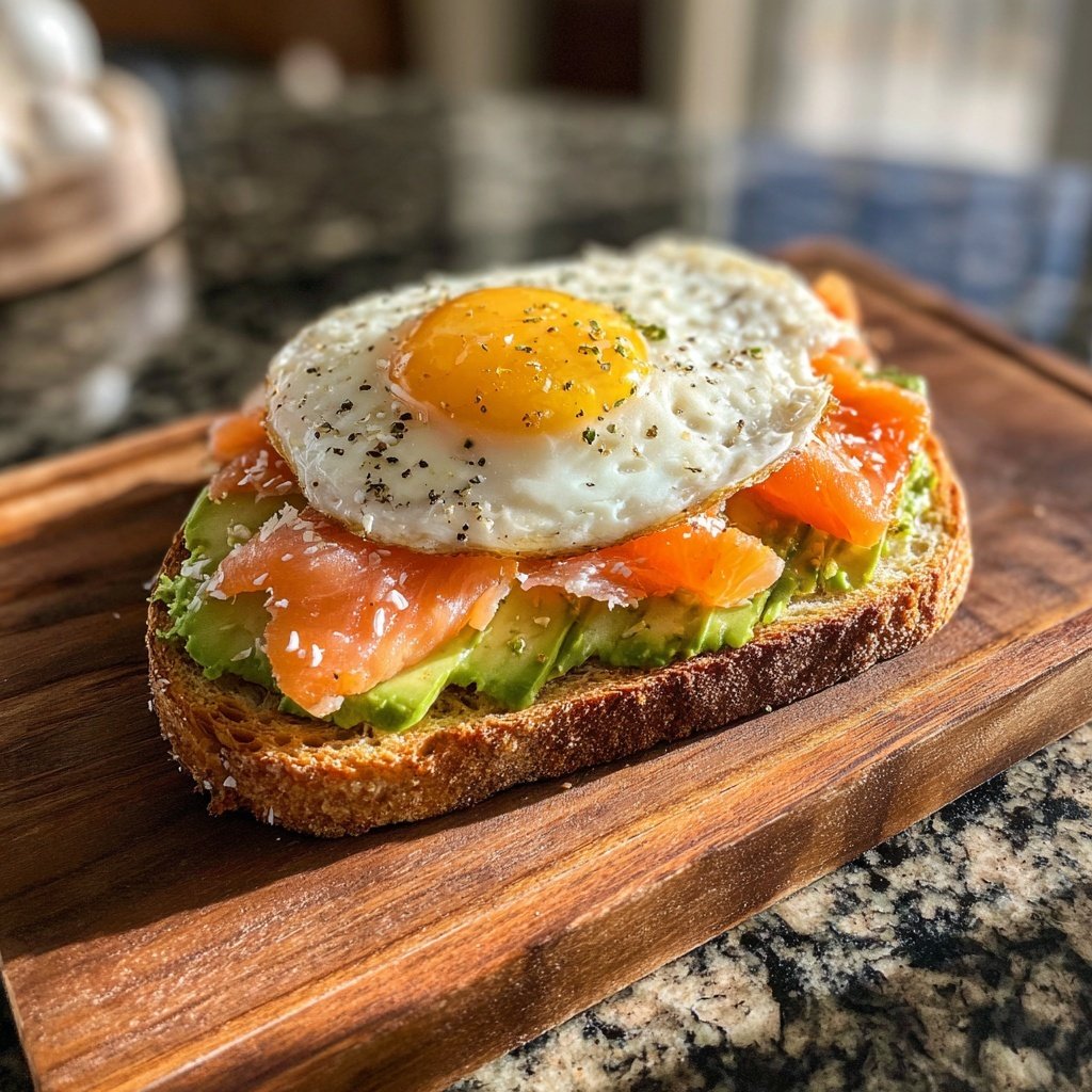 Sunny Side Up Salmon Avocado Toast