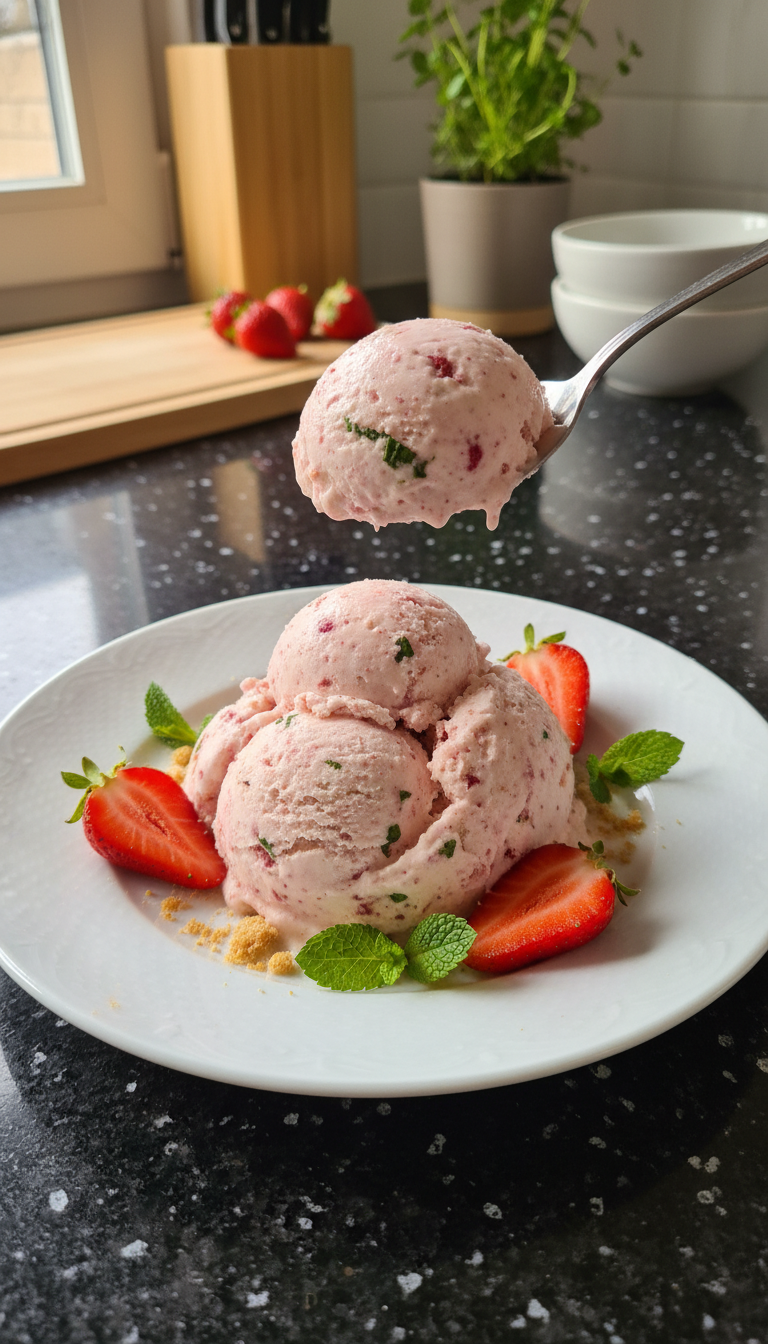 Heller Erdbeer Minz Sorbet​