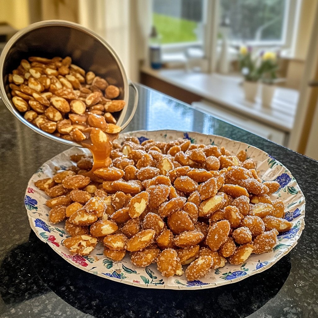 Einfache Gebrannte Mandeln im Weihnachtsmarkt